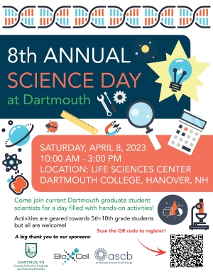 Science Day at Dartmouth 2023 Flyer