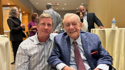 Frank Guarini '46 and Dean Jon Kull