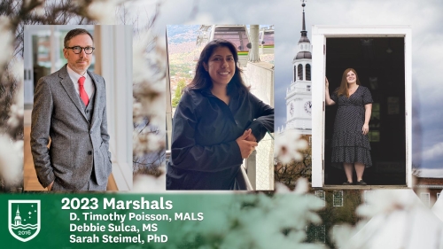 Timothy Poisson, Debbie Sulca, and Sarah Steimel 2023 Marshals