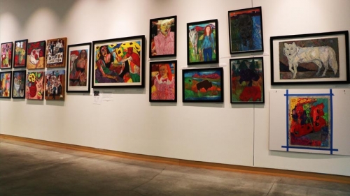 Nan Darham's work is on display at the Black Family Arts Center in Hanover