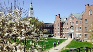 Dartmouth campus in Spring