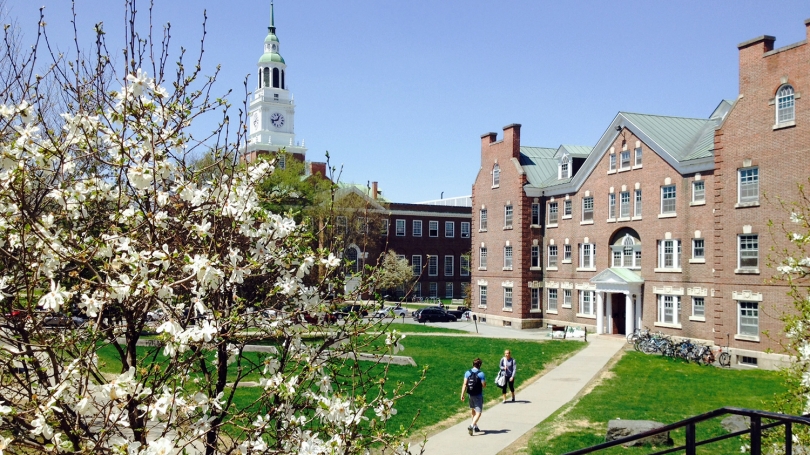 Dartmouth campus in Spring