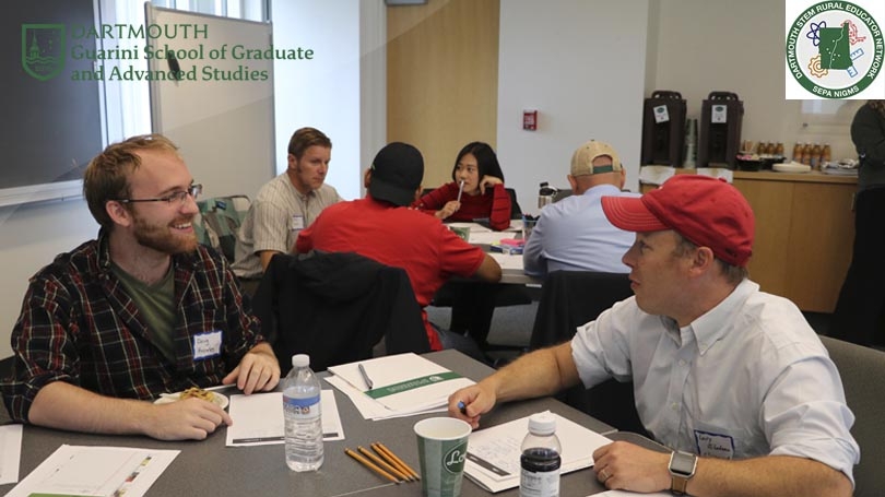 graduate mentor meets with SEPA partnership educator