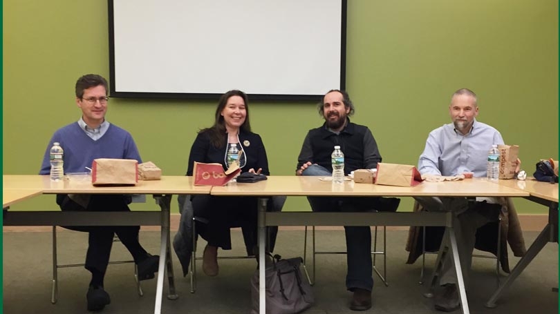 faculty panel at Dartmouth