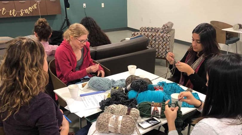 crafting is one of the activities you can find in the graduate social space on campus
