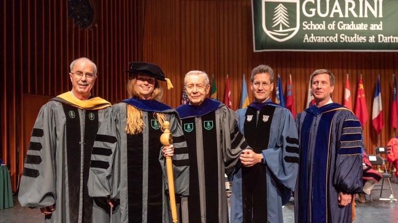 perry scheetz, the first graduate of the Frank J. Guarini School, Investiture 2018