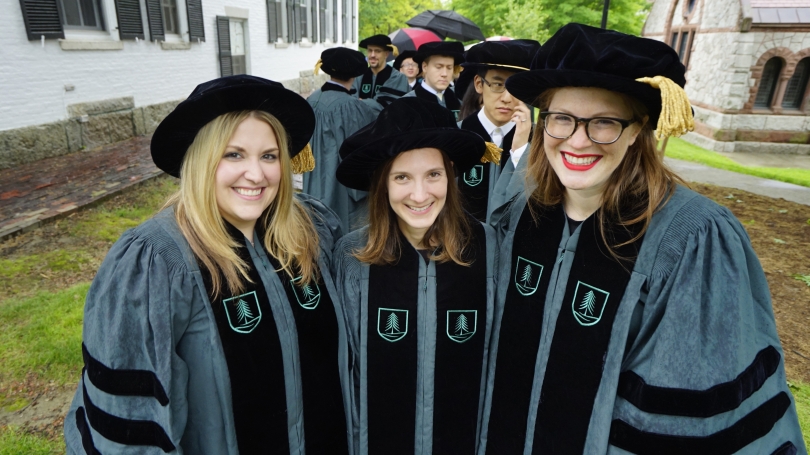 Amanda Socha PhD Biological Sciences, Jaclyn Sullivan PhD Experimental and Molecular Medicine, and Shannon Steinberg, PhD Molecular and Cellular Biology