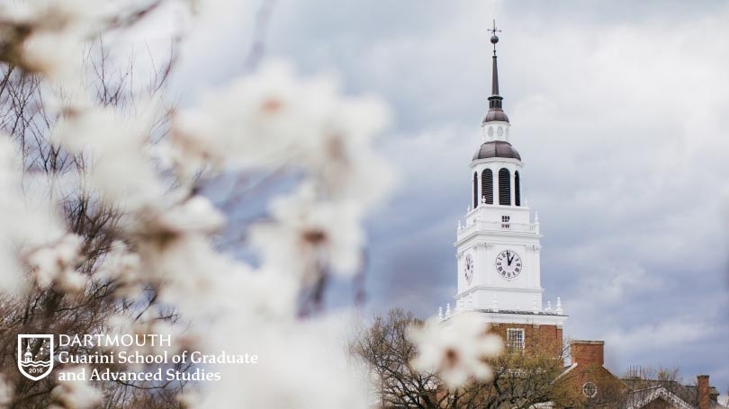 ping blossoms and baker tower