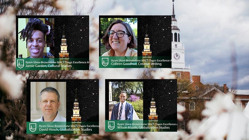 mals theiss award recipients: Jamie Garden, Colleen Goodhue, David Hirsch, Wilson Mazile