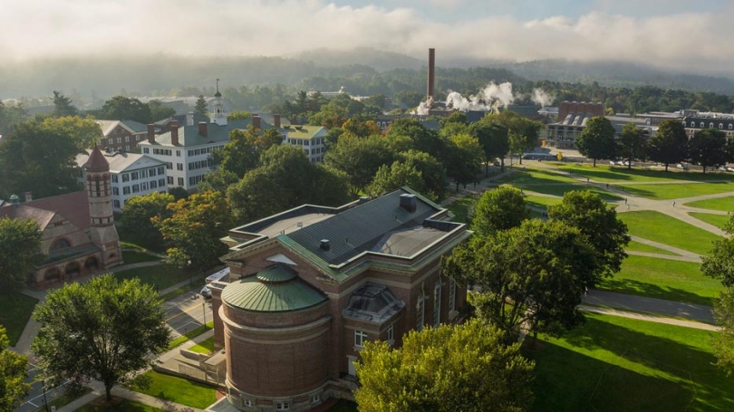 Dartmouth campus aerial shot