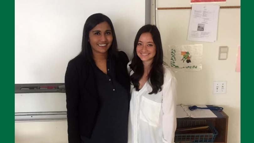 TDI students sayoni seha and sarah bressen 