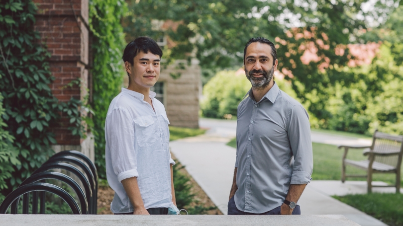 Sirun Yang, Guarini '22, and Ivan Aprahamian